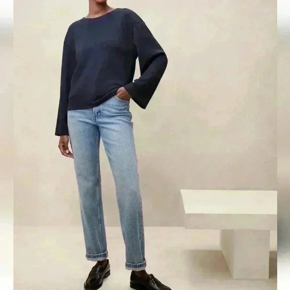 BANANA REPUBLIC SOFT TOUCH SCUBA DROP-SHOULDER TOP - Picture 6 of 6